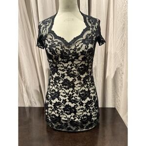 Ann Ferriday Unworn Vintage Stock Scallop Sweetheart Top M